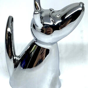 Puppy Dog Chrome Ring Holder UMBRA Doggy‎ Small 3"